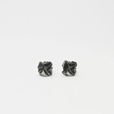 Decorative Concepts: Small Black Silver Earrings - Mari Thomas Jewellery