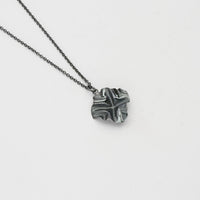 Decorative Concepts small pendant in black oxidised silver, front view