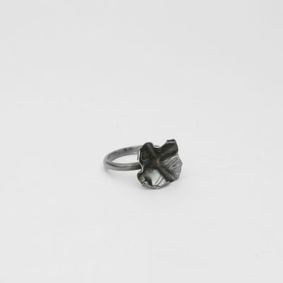 Decorative Concepts: Small Top Black Silver Ring - Mari Thomas Jewellery