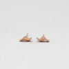 Glissando: 9ct Rose Gold Stud Earrings - Mari Thomas Jewellery