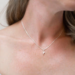 Glissando: Small 18ct White Gold Pendant with diamonds - Mari Thomas Jewellery