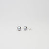 Grey 8mm round Freshwater pearl stud earrings - Mari Thomas Jewellery