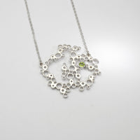 One of a kind: Large Bubbles pendant with Peridot