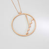 Glissando nell' oro: 9ct Rose Gold Circular Pendant