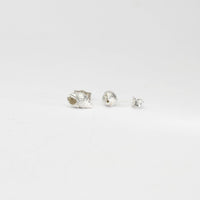 Large whelk silver studs by Kate Wimbush