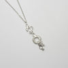 Last Chance: Llawennau / Rejoice Long Silver Pendant with Diamonds