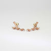 Glissando nell' oro: 9ct Rose Gold Medium Earrings