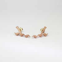 Glissando nell' oro: 9ct Rose Gold Medium Earrings