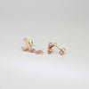 Glissando nell' oro: 9ct Rose Gold Medium Earrings