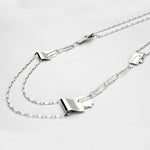Memo: Long Silver Paperclip Necklace - Mari Thomas Jewellery