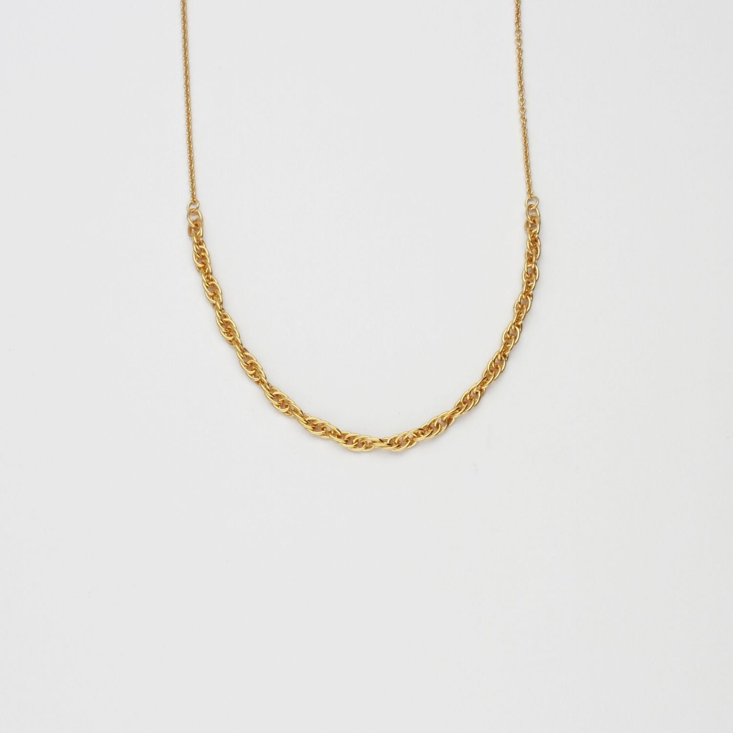 Mixed silver 22ct gold plated chain by Charlotte Reid