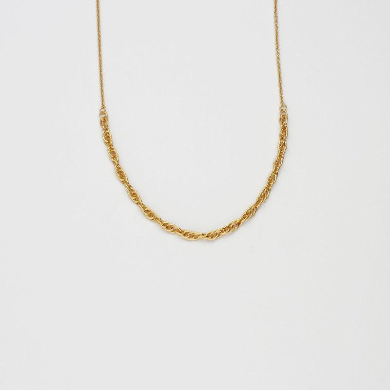 Mixed silver 22ct gold plated chain by Charlotte Reid