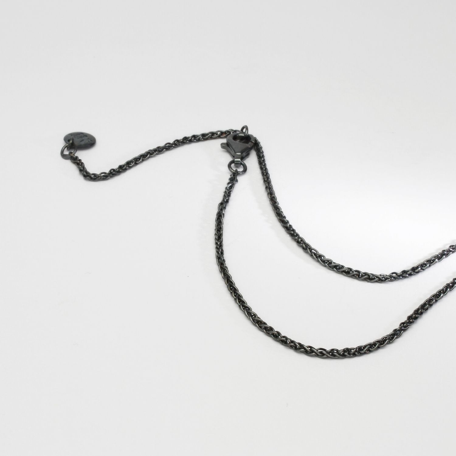 Fragile Form Black Silver Pendant 1