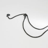 Fragile Form Black Silver Pendant 2