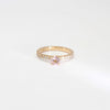 Opulence Rings: 18ct Rose Gold Morganite & Moissanite