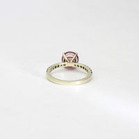 Opulence Rings: 9ct White Gold set with Pink and Green Tourmaline