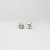 Pages Collection - Silver Stud Earrings