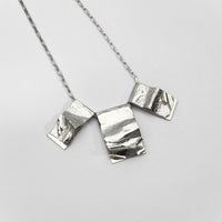 Pages Collection: Triple Silver Pendant