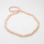Peach Pink Cultured River Pearl Necklace - Mari Thomas Jewellery