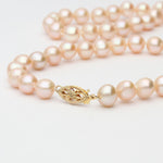 Peach Pink Cultured River Pearl Necklace - Mari Thomas Jewellery