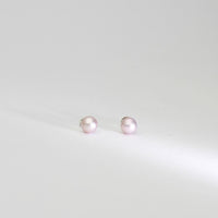 Pink 6mm round Freshwater pearl stud earrings - Mari Thomas Jewellery