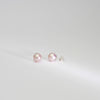 Pink 8mm round freshwater pearl stud earrings - Mari Thomas Jewellery
