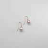 Pink 9mm Freshwater Teardrop Pearl Crook Earrings - Mari Thomas Jewellery