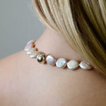 One-of-a Kind: Pink Coin Cultured River Pearl Necklace - Mari Thomas Jewellery