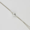 Pebble stack silver necklace by Polished Grey