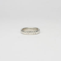 sea oak wide silver ring by Karen Williams