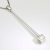One of a Kind: (No. 11) Cube Pendant with Assher Cut Diamond