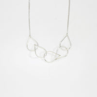5 raindrop silver necklace by Kate Wimbush