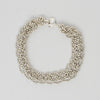 Bracelet - Double crocheted in silver by Sabine Roth