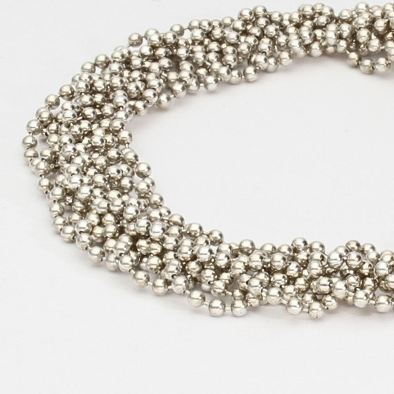 Bracelet - Double crocheted in silver by Sabine Roth