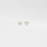 Small starfish silver studs by Kate Wimbush