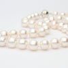 White Cultured River Pearl Necklace With Silver Magnetic Clasp - Mari Thomas Jewellery