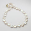 White Flat Baroque Cultured River Pearl Necklace - Mari Thomas Jewellery