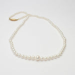 White Graduated Cultured River Pearl Necklace - Mari Thomas Jewellery